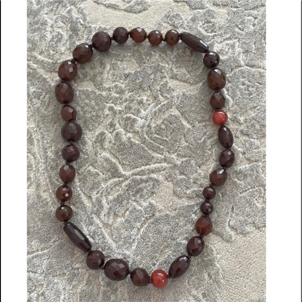 shiny beaded necklace